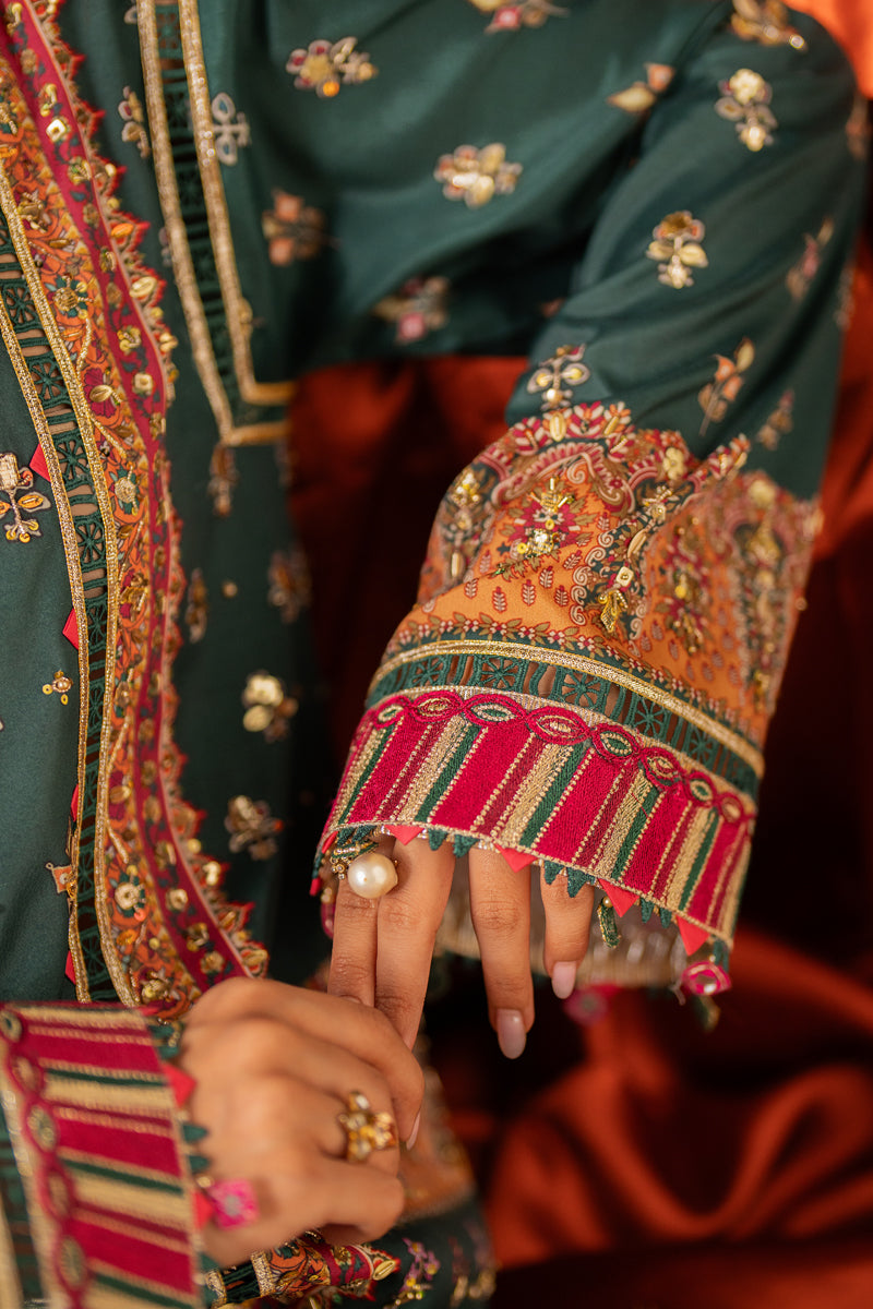 Qalamkar | Luxe Silk |  UA-02 NINA by Qalamkar - Designer Dress - Type: Ladies Clothes - Available at Libayah - 100% Original