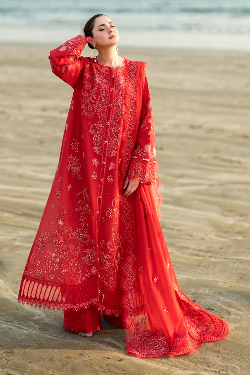 Qalamkar | Sahil Luxury Lawn | FK-07 BELLA by Qalamkar - Designer Dress - Type: Ladies Clothes - Available at Libayah - 100% Original