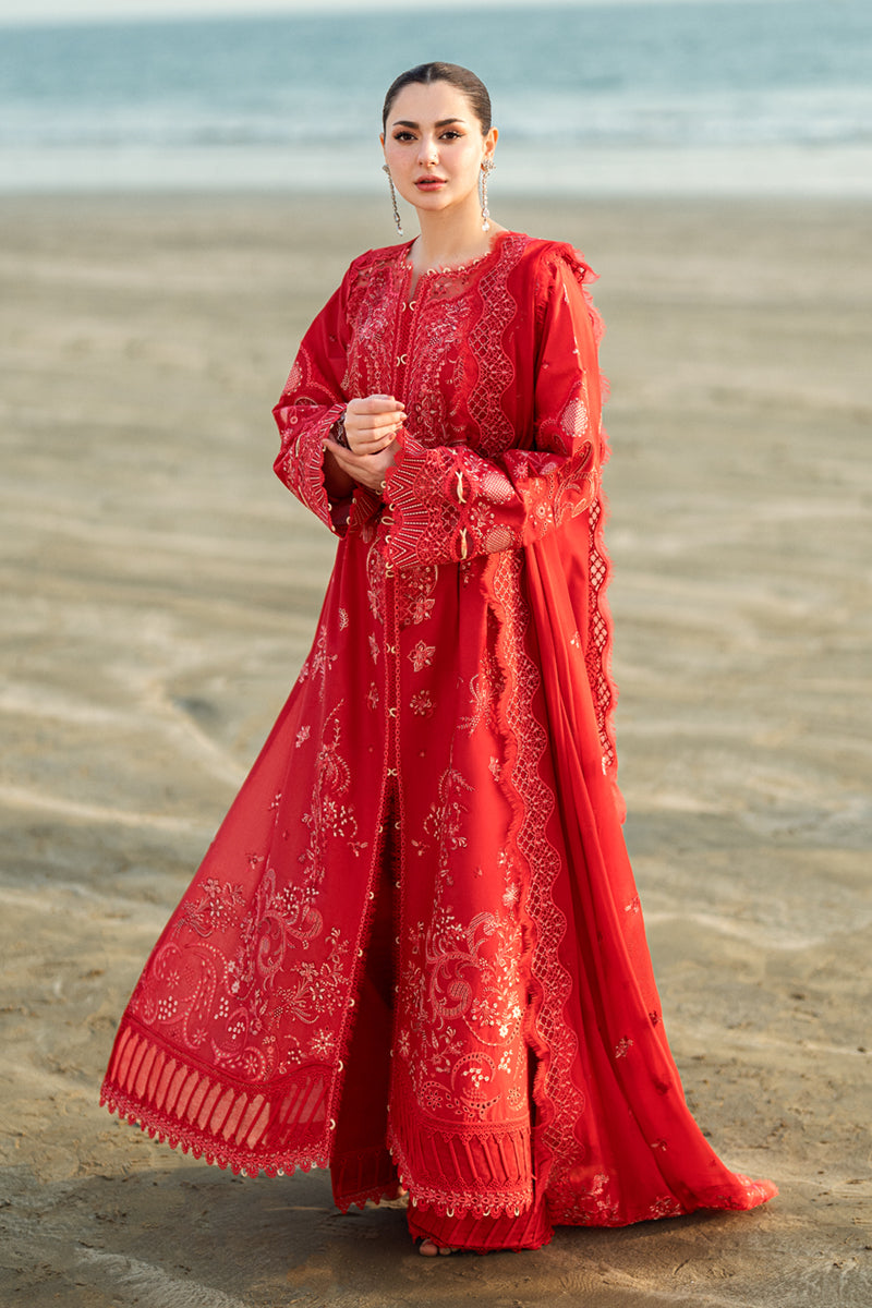 Qalamkar | Sahil Luxury Lawn | FK-07 BELLA by Qalamkar - Designer Dress - Type: Ladies Clothes - Available at Libayah - 100% Original