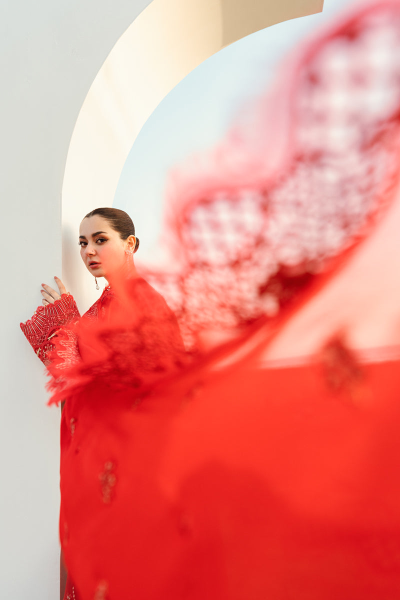 Qalamkar | Sahil Luxury Lawn | FK-07 BELLA by Qalamkar - Designer Dress - Type: Ladies Clothes - Available at Libayah - 100% Original