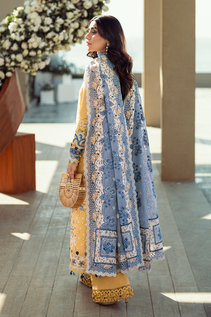 Qalamkar | Sahil Luxury Lawn | FK-06 NATALIE by Qalamkar - Designer Dress - Type: Ladies Clothes - Available at Libayah - 100% Original