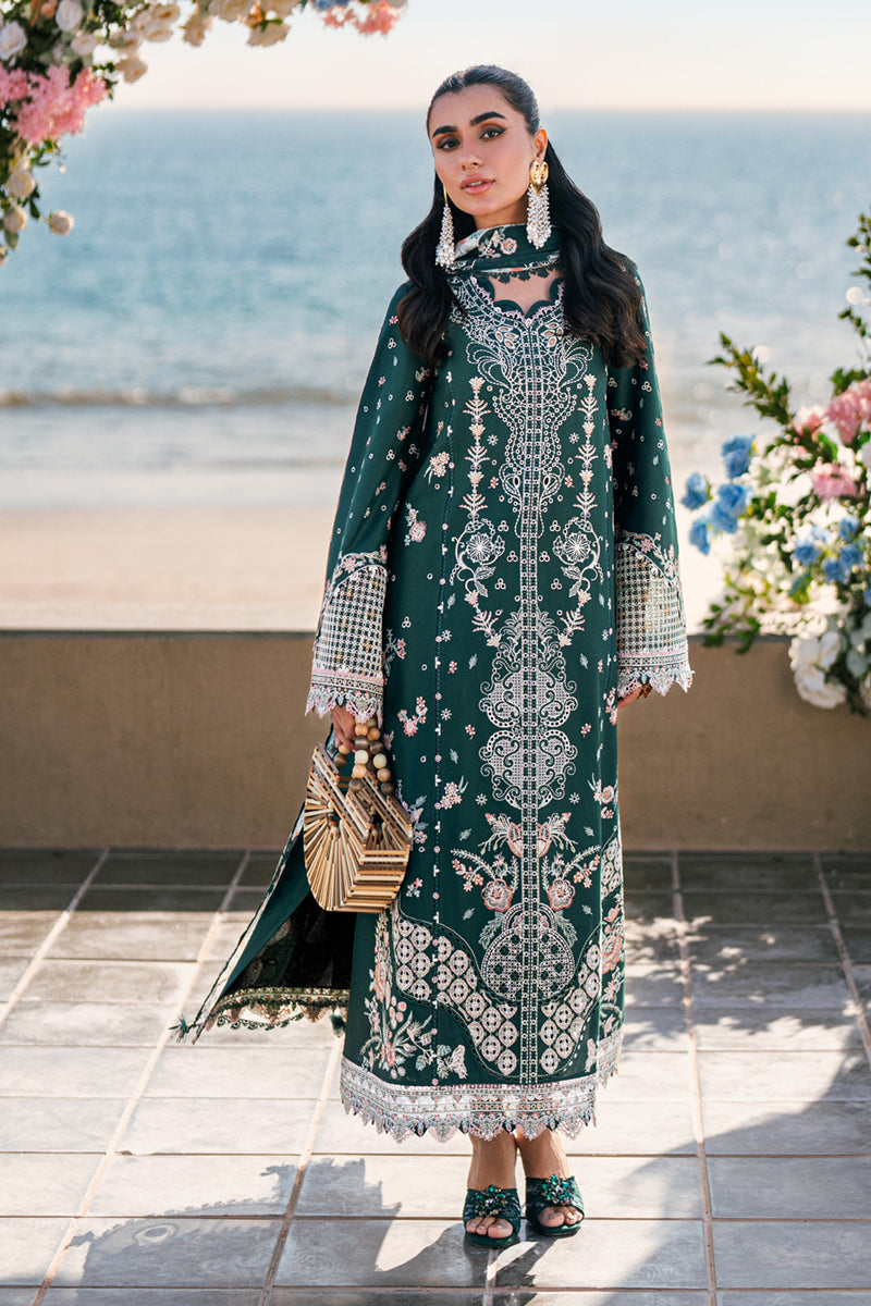 Qalamkar | Sahil Luxury Lawn | FK-13 ELIZA by Qalamkar - Designer Dress - Type: Ladies Clothes - Available at Libayah - 100% Original