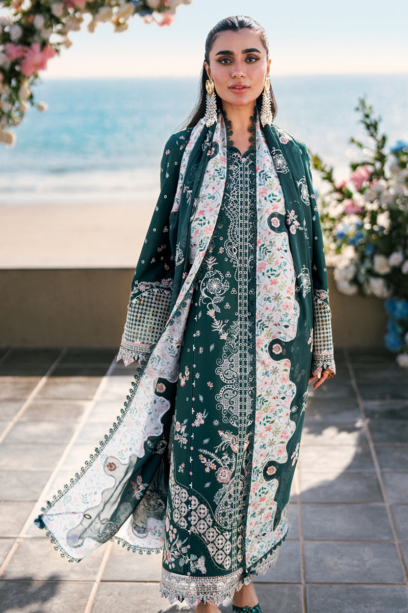 Qalamkar | Sahil Luxury Lawn | FK-13 ELIZA by Qalamkar - Designer Dress - Type: Ladies Clothes - Available at Libayah - 100% Original