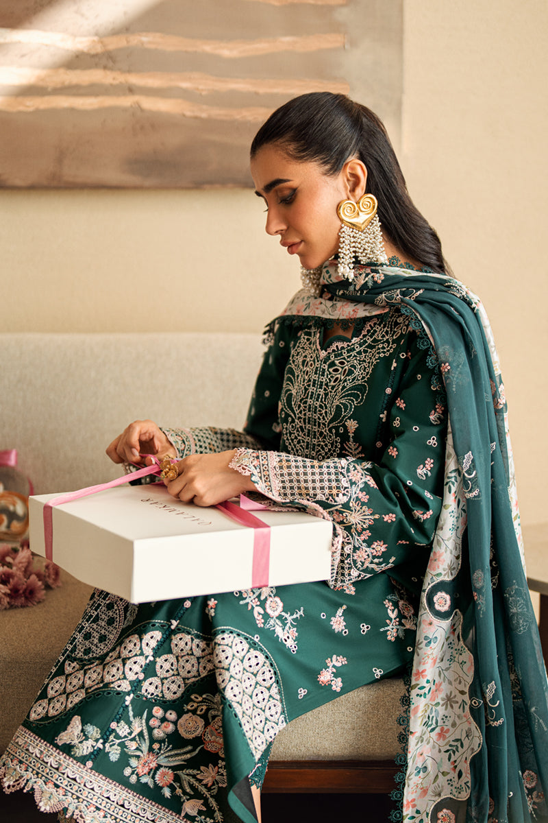 Qalamkar | Sahil Luxury Lawn | FK-13 ELIZA by Qalamkar - Designer Dress - Type: Ladies Clothes - Available at Libayah - 100% Original