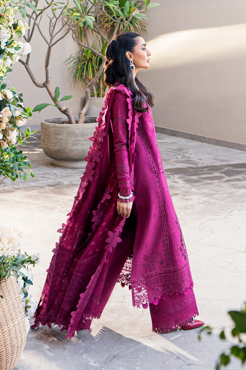 Qalamkar | Sahil Luxury Lawn | FK-11 VIOLET by Qalamkar - Designer Dress - Type: Ladies Clothes - Available at Libayah - 100% Original