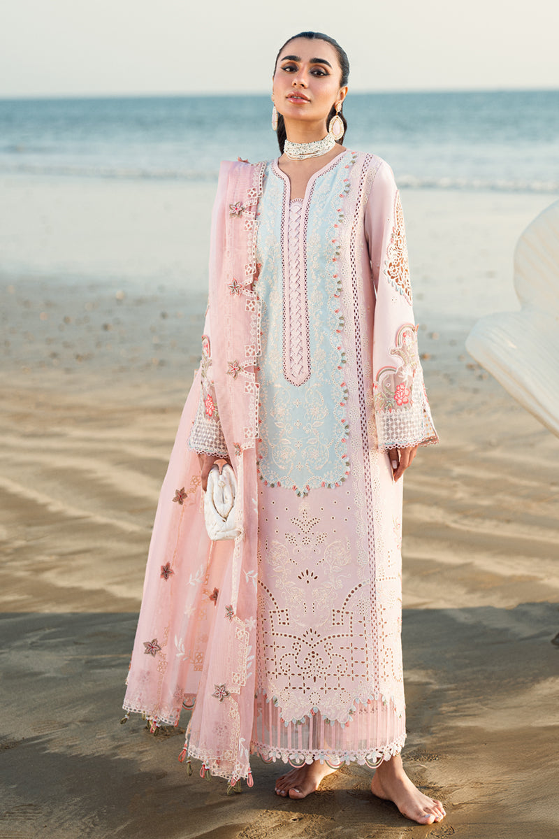 Qalamkar | Sahil Luxury Lawn | FK-08 REEM by Qalamkar - Designer Dress - Type: Ladies Clothes - Available at Libayah - 100% Original