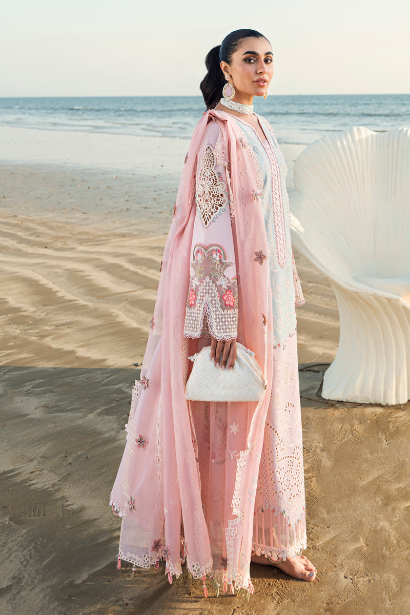 Qalamkar | Sahil Luxury Lawn | FK-08 REEM by Qalamkar - Designer Dress - Type: Ladies Clothes - Available at Libayah - 100% Original