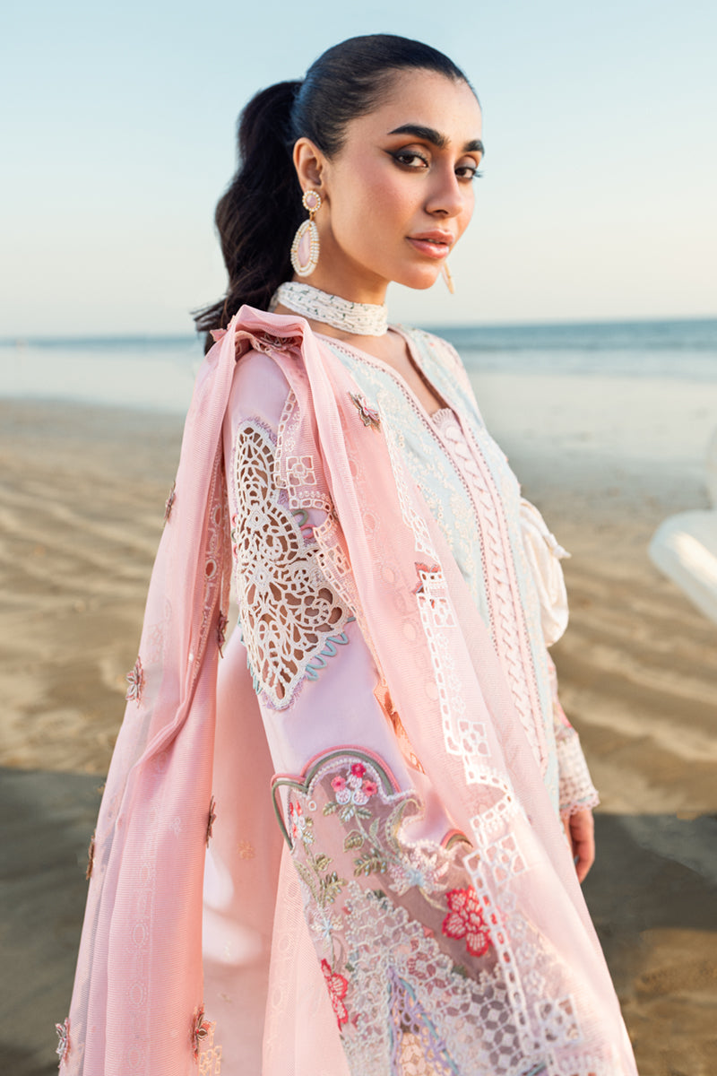 Qalamkar | Sahil Luxury Lawn | FK-08 REEM by Qalamkar - Designer Dress - Type: Ladies Clothes - Available at Libayah - 100% Original