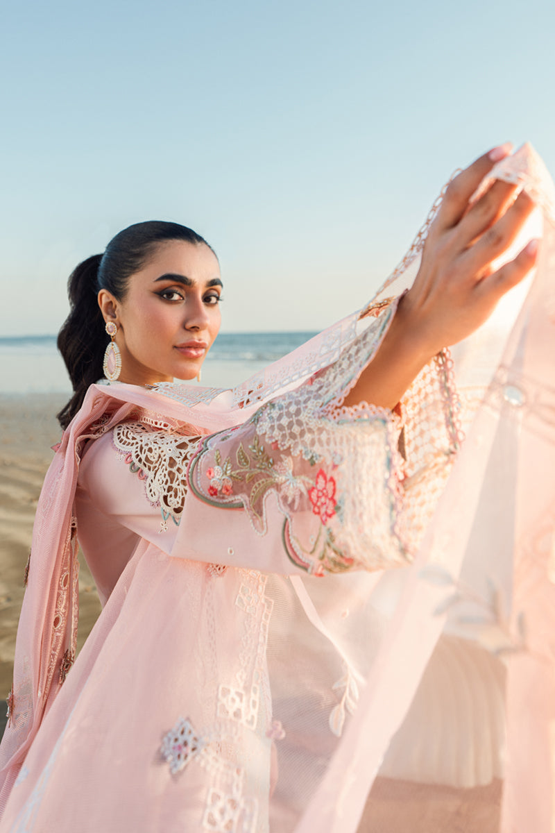 Qalamkar | Sahil Luxury Lawn | FK-08 REEM by Qalamkar - Designer Dress - Type: Ladies Clothes - Available at Libayah - 100% Original