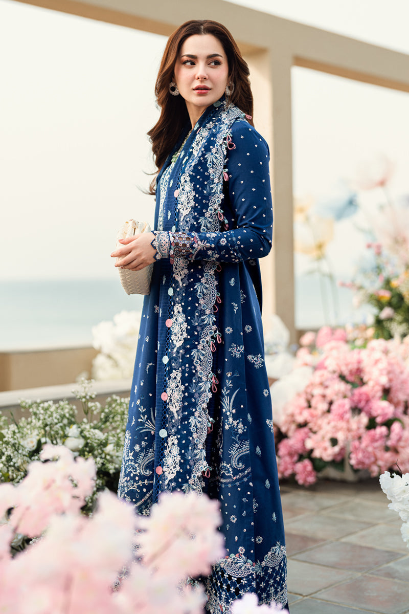 Qalamkar | Sahil Luxury Lawn | FK-05 AURORA by Qalamkar - Designer Dress - Type: Ladies Clothes - Available at Libayah - 100% Original