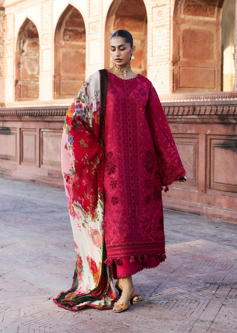 Hussain Rehar | Zan SS26 | Qermez by Hussain Rehar - Designer Dress  - Type : Ladies Clothes - Available at Libayah - 100% Original 