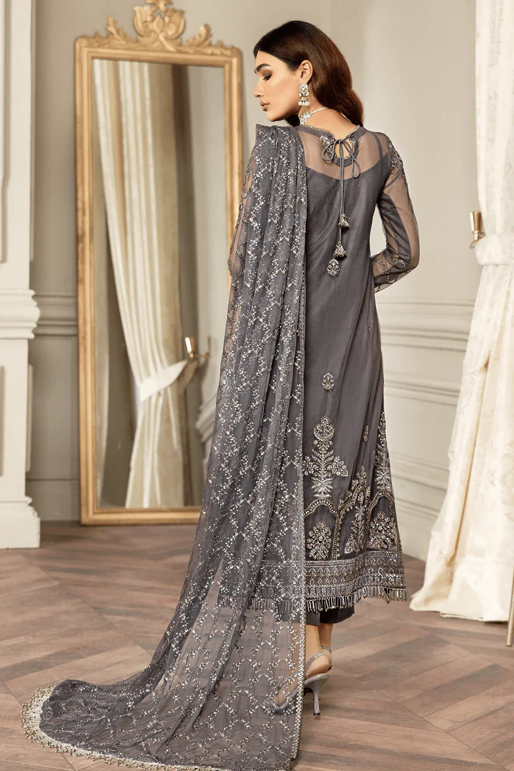 Zarif | Mehroz Formals | Storm Grey by Zarif - Designer Dress - Type: Ladies Clothes - Available at Libayah - 100% Original
