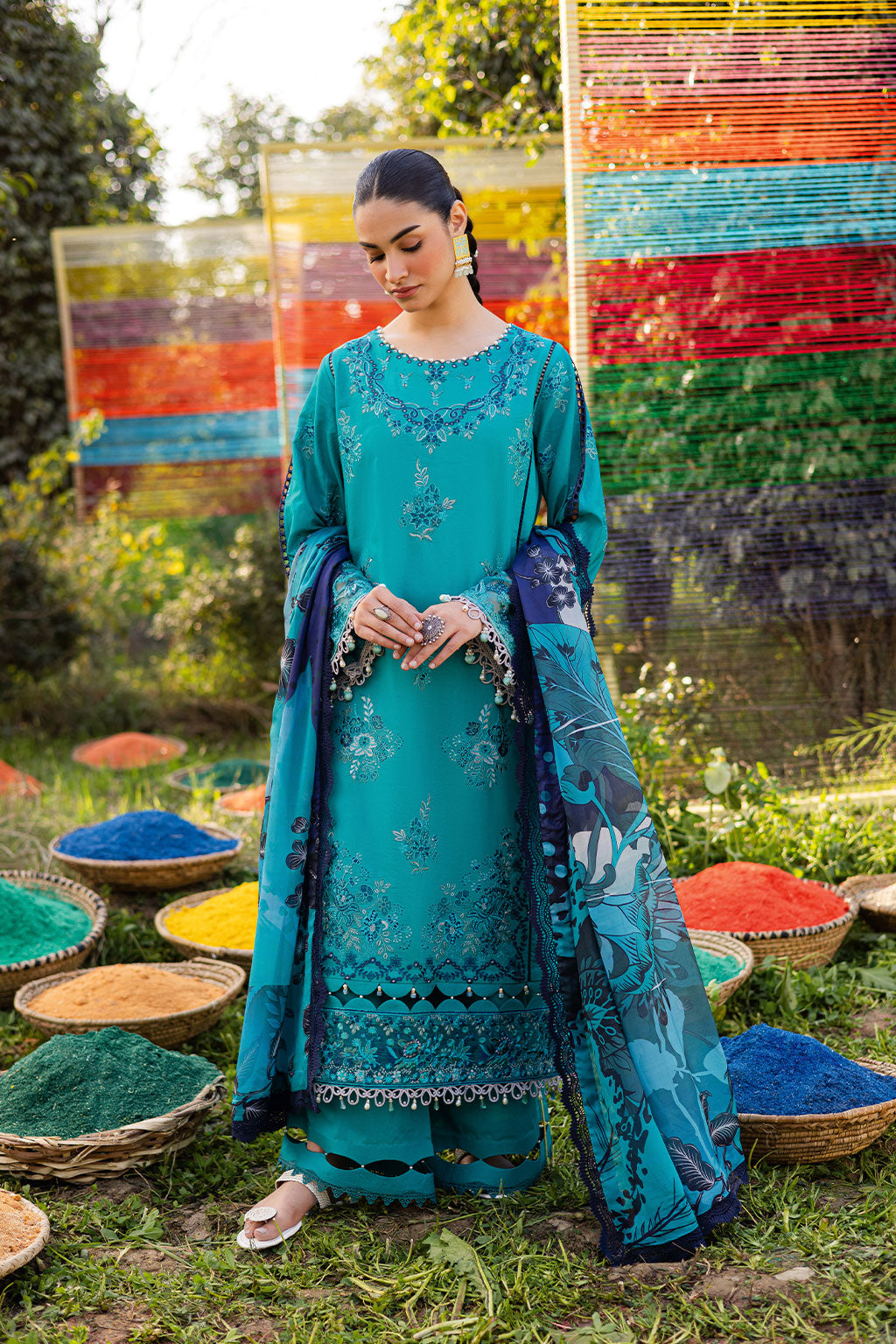 Ramsha | Riwayat Lawn Collection | Y-1201 by Ramsha - Designer Dress - Type: Ladies Clothes - Available at Libayah - 100% Original