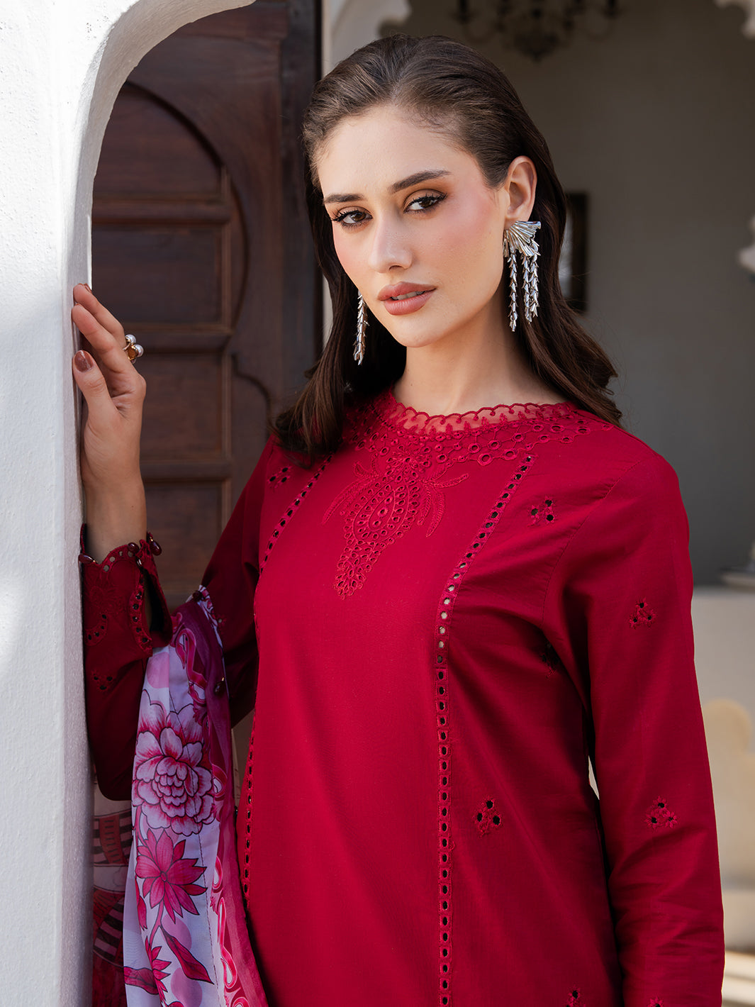 Izel | Dareen Luxury Lawn 26 | Rangrez by Izel - Designer Dress - Type : Luxury Dress - Available at Libayah - 100% Original