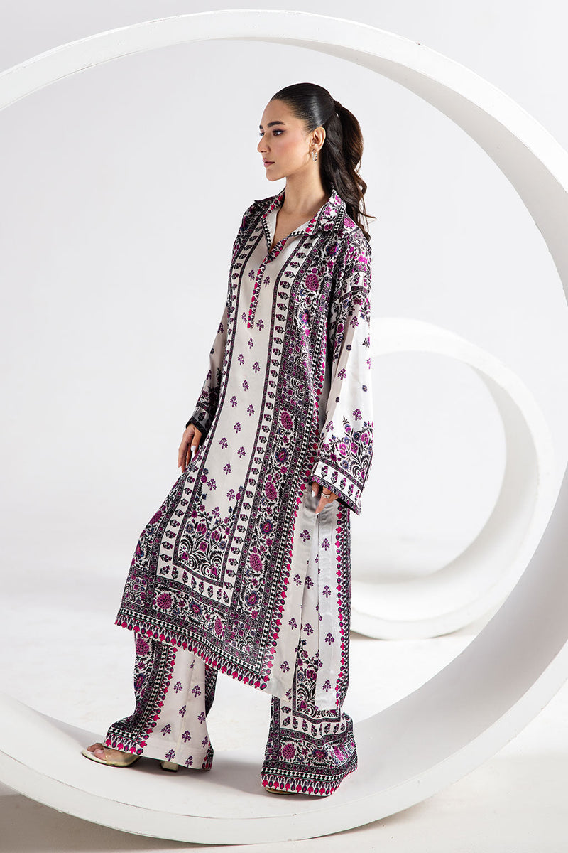 Afsanah | The Print Edit | GARDEN GLAM (extended shirt) AP-103 by Afsanah - Designer Dress - Type: Ladies Clothes - Available at Libayah - 100% Original