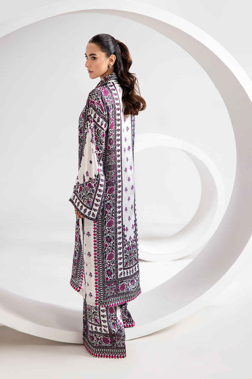 Afsanah | The Print Edit | GARDEN GLAM (extended shirt) AP-103 by Afsanah - Designer Dress - Type: Ladies Clothes - Available at Libayah - 100% Original