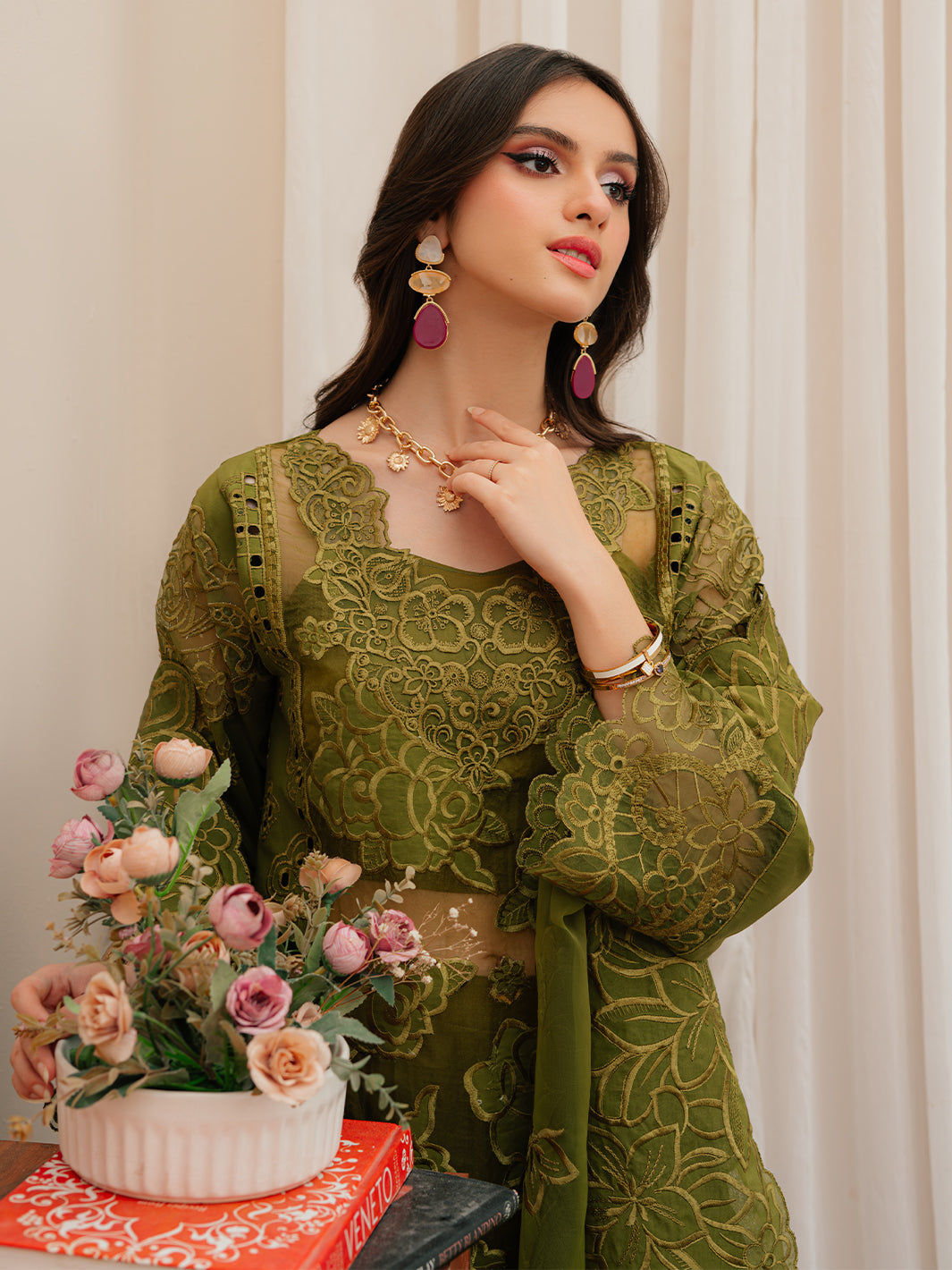 Mahnur | Allenura Luxury Lawn 24 | REVERIE by Mahnur - Designer Dress - Type: Ladies Clothes - Available at Libayah - 100% Original
