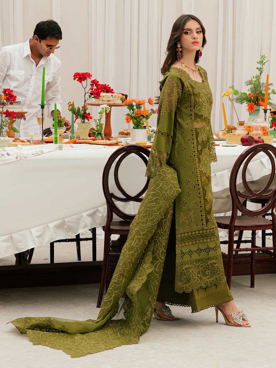Mahnur | Allenura Luxury Lawn 24 | REVERIE by Mahnur - Designer Dress - Type: Ladies Clothes - Available at Libayah - 100% Original