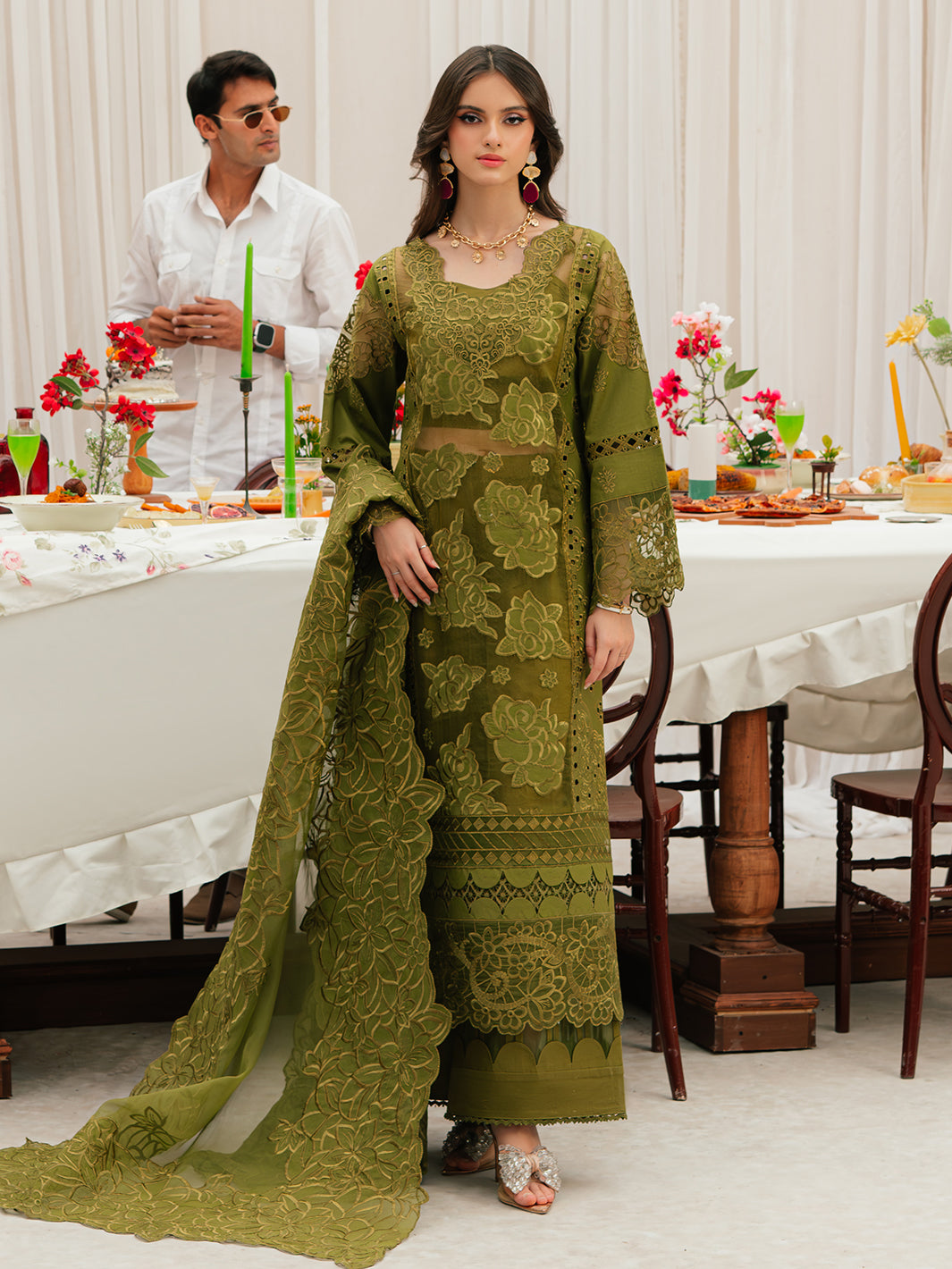 Mahnur | Allenura Luxury Lawn 24 | REVERIE by Mahnur - Designer Dress - Type: Ladies Clothes - Available at Libayah - 100% Original