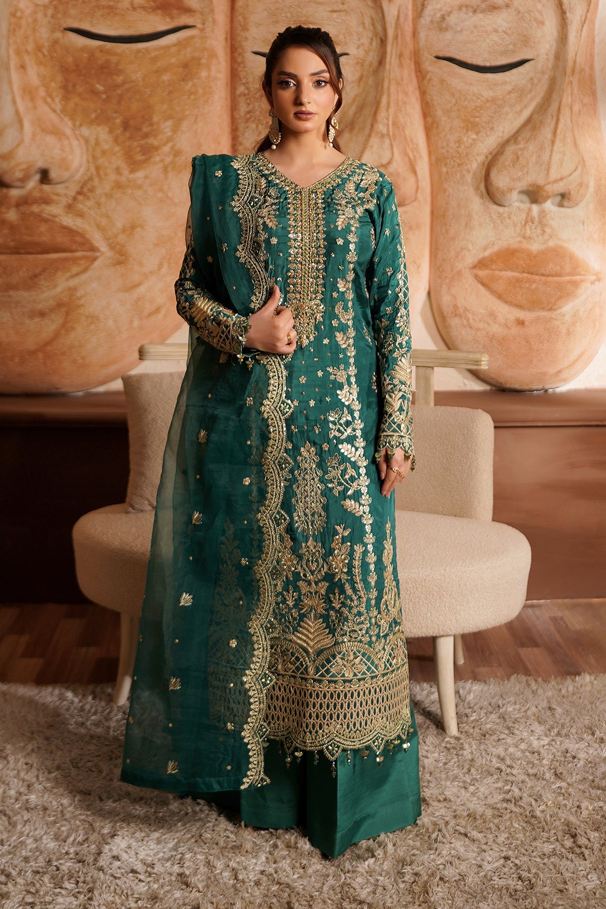 Maryams | Bekhudi Formals | Meherbano B-2002 by Maryams - Designer Dress  - Type : Ladies Clothes - Available at Libayah - 100% Original 