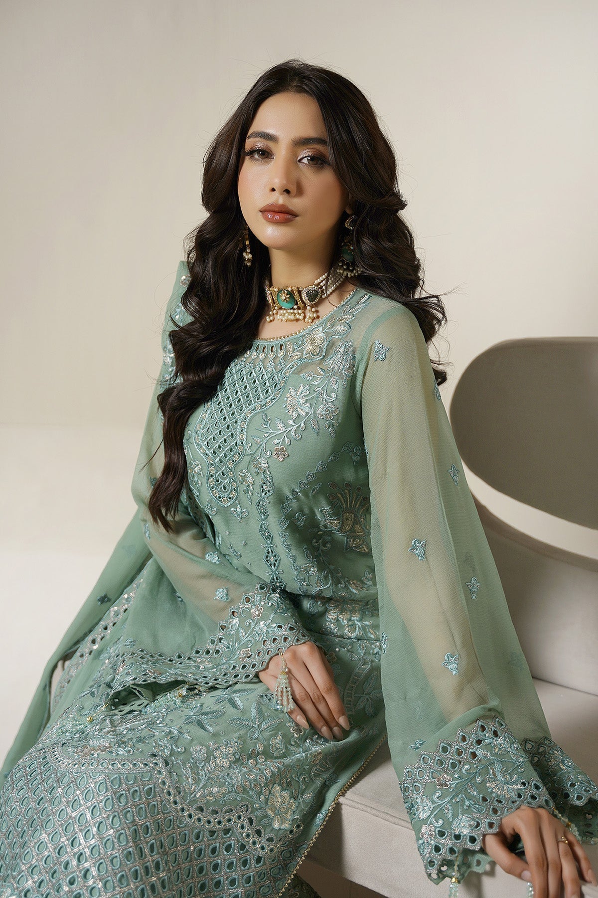 Maryams | Aarzu Formals | A-12008 by Maryams - Designer Dress  - Type : Ladies Clothes - Available at Libayah - 100% Original 