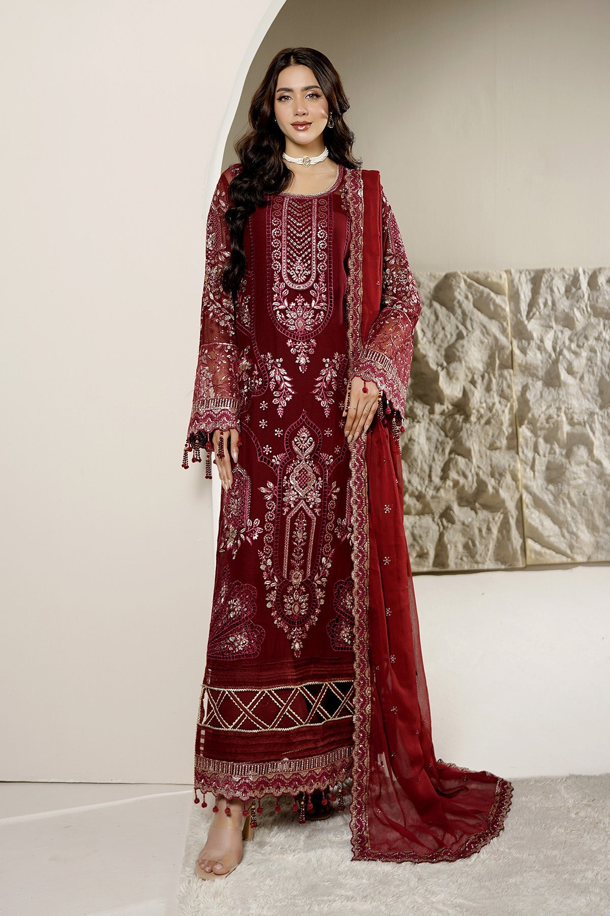 Maryams | Aarzu Formals | A-12001 by Maryams - Designer Dress  - Type : Ladies Clothes - Available at Libayah - 100% Original 