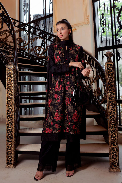 Kross Kulture | Luxury Baharaneh | Onyx KLX-00730 by Kross Kulture - Designer Dress - Type: Ladies Clothes - Available at Libayah - 100% Original