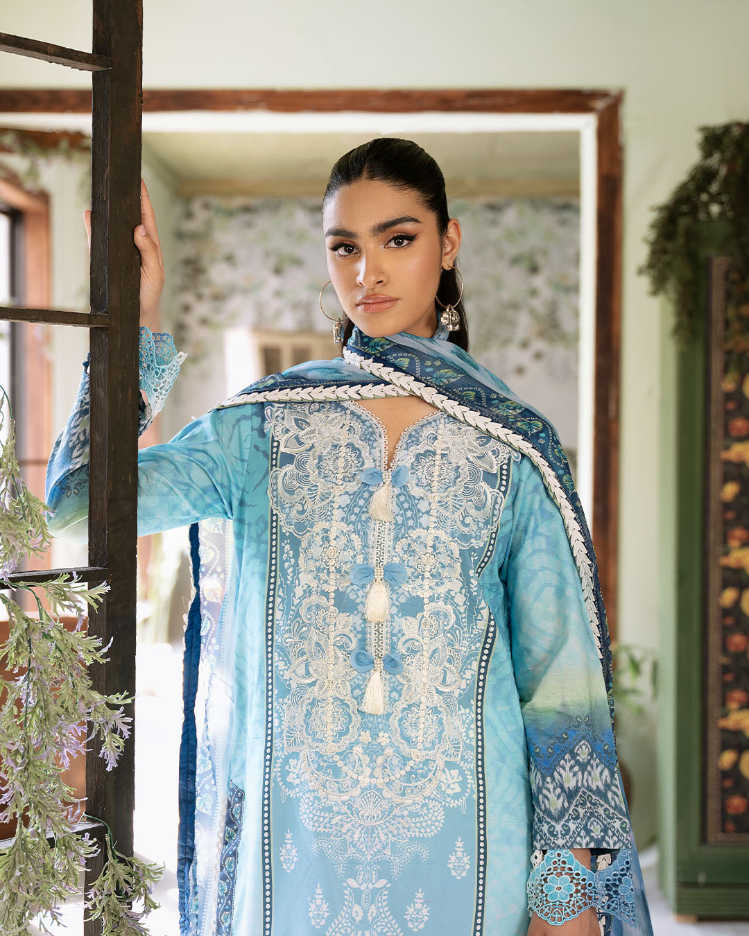 Roheenaz | Flora Printed Lawn | Azure by Roheenaz - Designer Dress - Type: Ladies Clothes - Available at Libayah - 100% Original