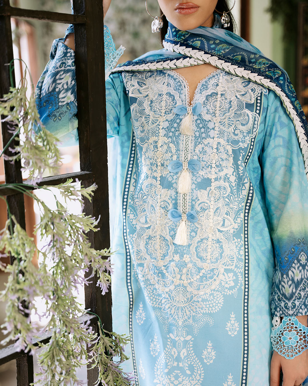 Roheenaz | Flora Printed Lawn | Azure by Roheenaz - Designer Dress - Type: Ladies Clothes - Available at Libayah - 100% Original