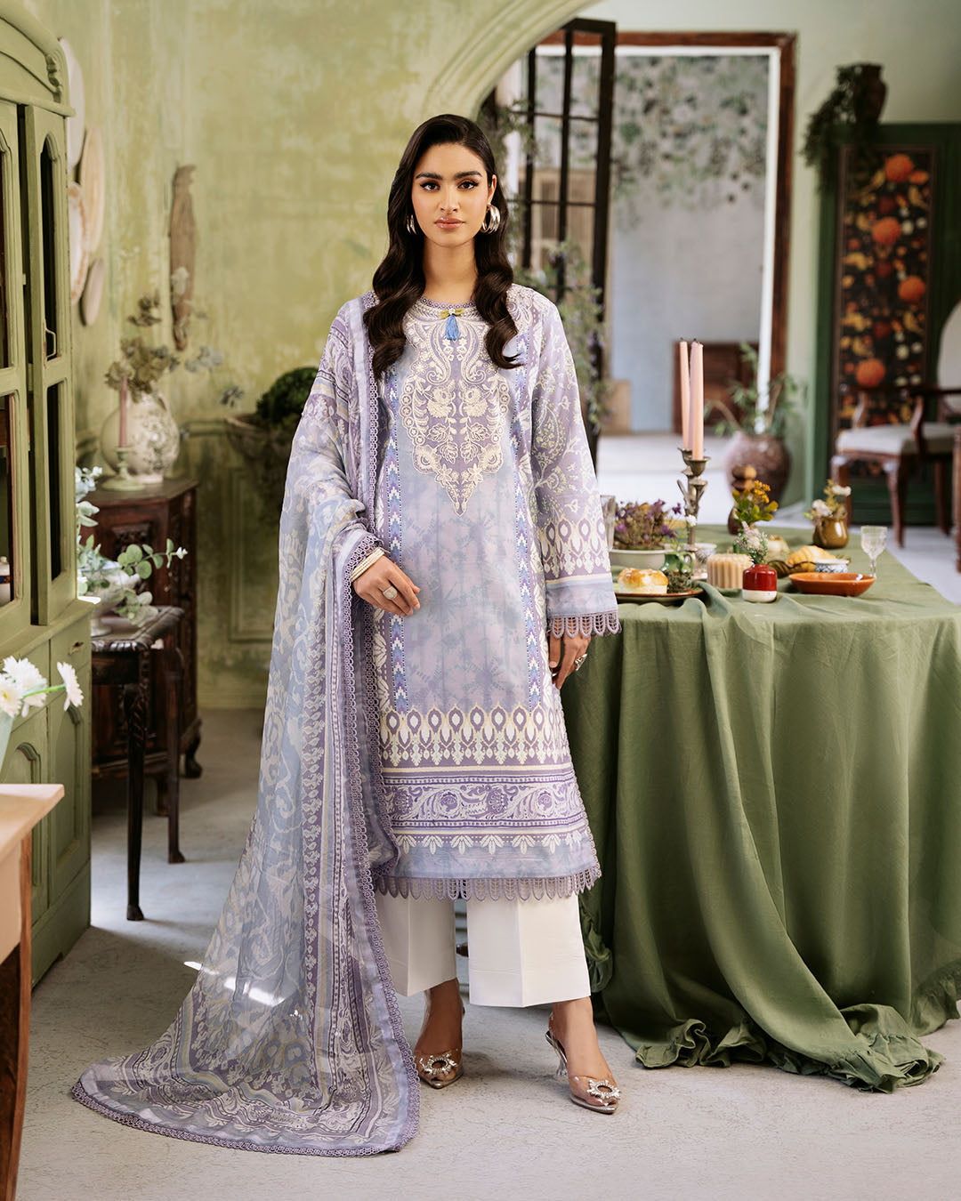 Roheenaz | Flora Printed Lawn | Lumina by Roheenaz - Designer Dress - Type: Ladies Clothes - Available at Libayah - 100% Original