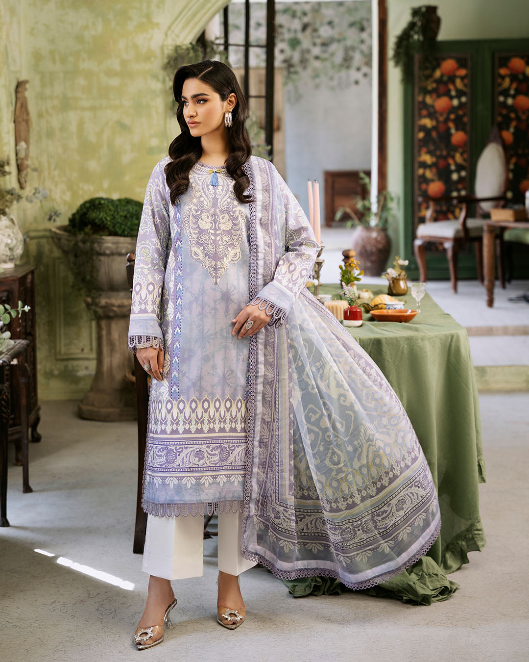 Roheenaz | Flora Printed Lawn | Lumina by Roheenaz - Designer Dress - Type: Ladies Clothes - Available at Libayah - 100% Original