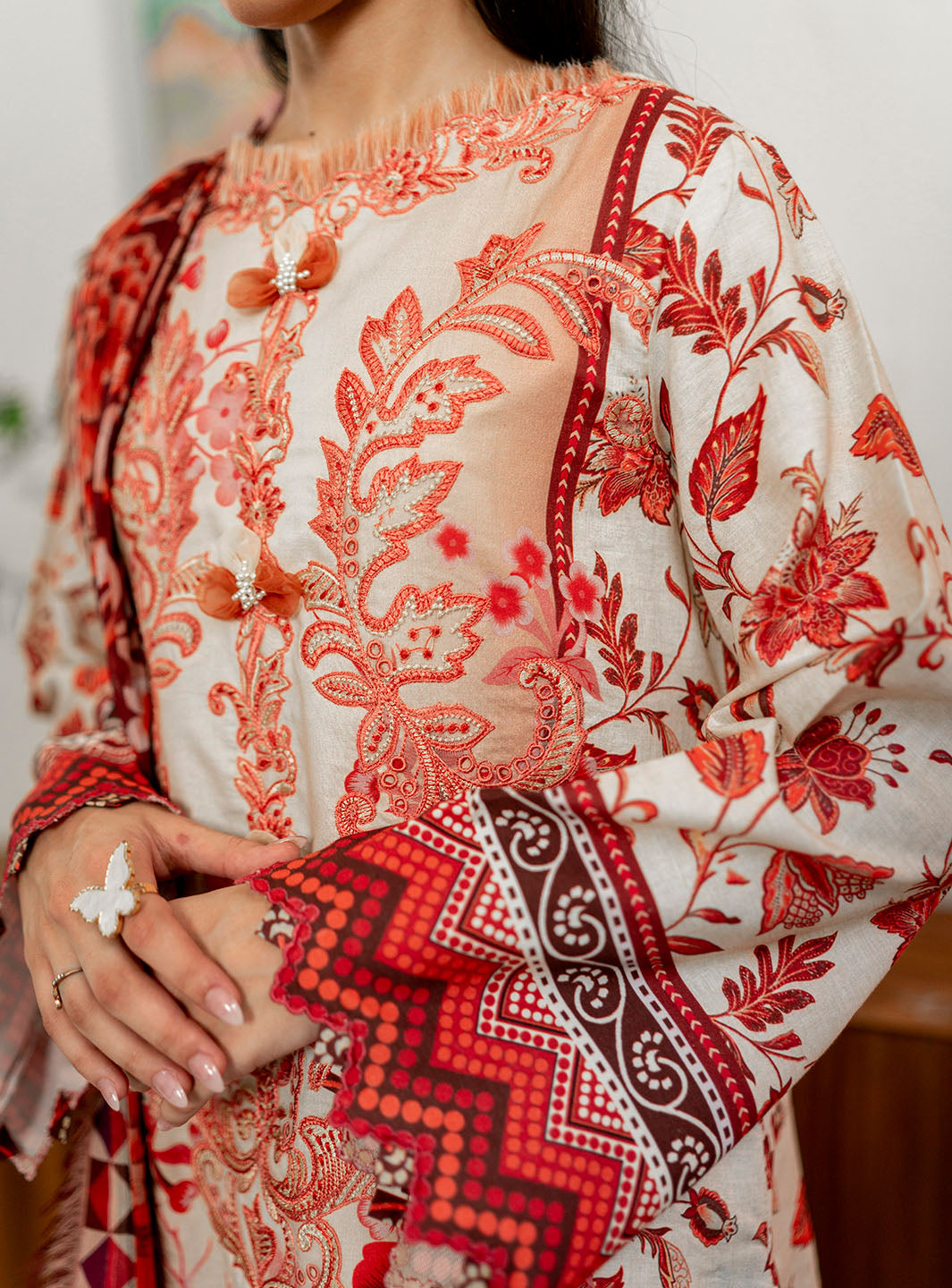 Roheenaz | Selene Fall 24 | Russet by Roheenaz - Designer Dress - Type: Luxury - Available at Libayah - 100% Original