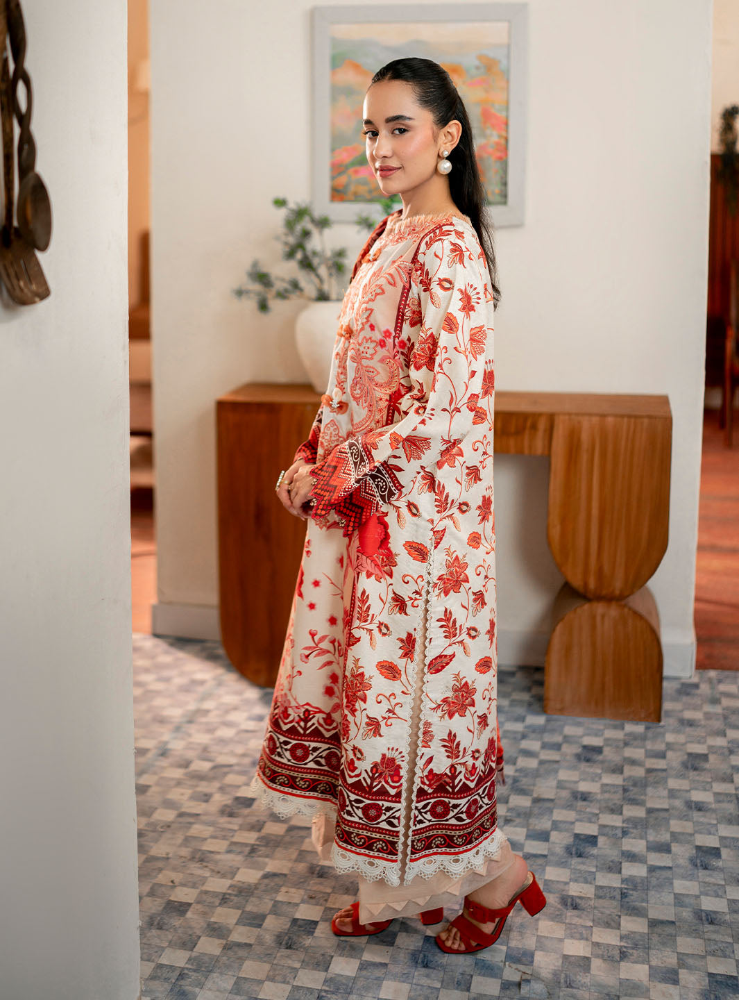 Roheenaz | Selene Fall 24 | Russet by Roheenaz - Designer Dress - Type: Luxury - Available at Libayah - 100% Original