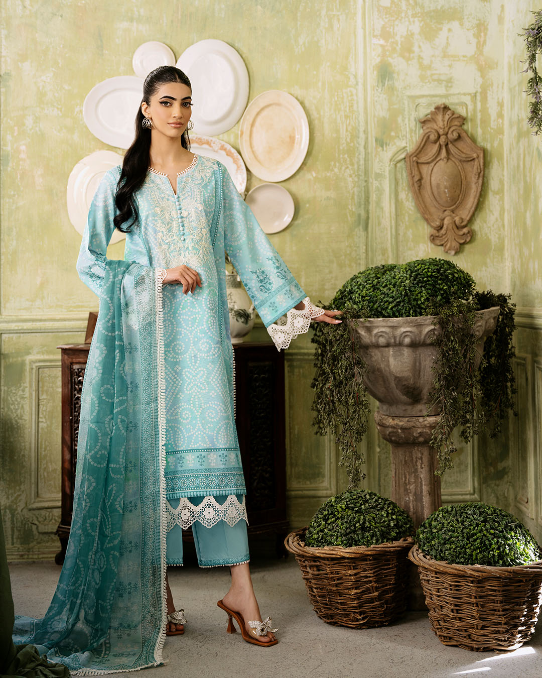 Roheenaz | Flora Printed Lawn | Mirage by Roheenaz - Designer Dress - Type: Ladies Clothes - Available at Libayah - 100% Original
