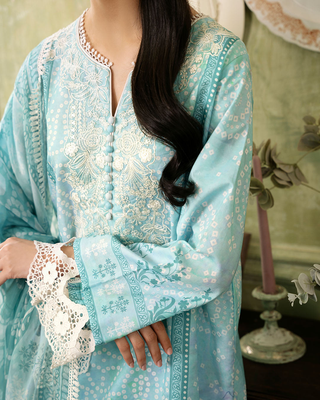 Roheenaz | Flora Printed Lawn | Mirage by Roheenaz - Designer Dress - Type: Ladies Clothes - Available at Libayah - 100% Original