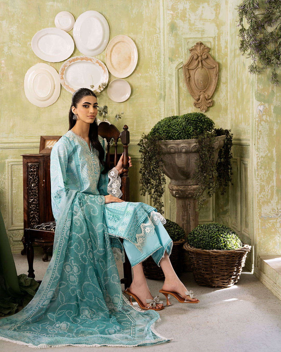 Roheenaz | Flora Printed Lawn | Mirage by Roheenaz - Designer Dress - Type: Ladies Clothes - Available at Libayah - 100% Original