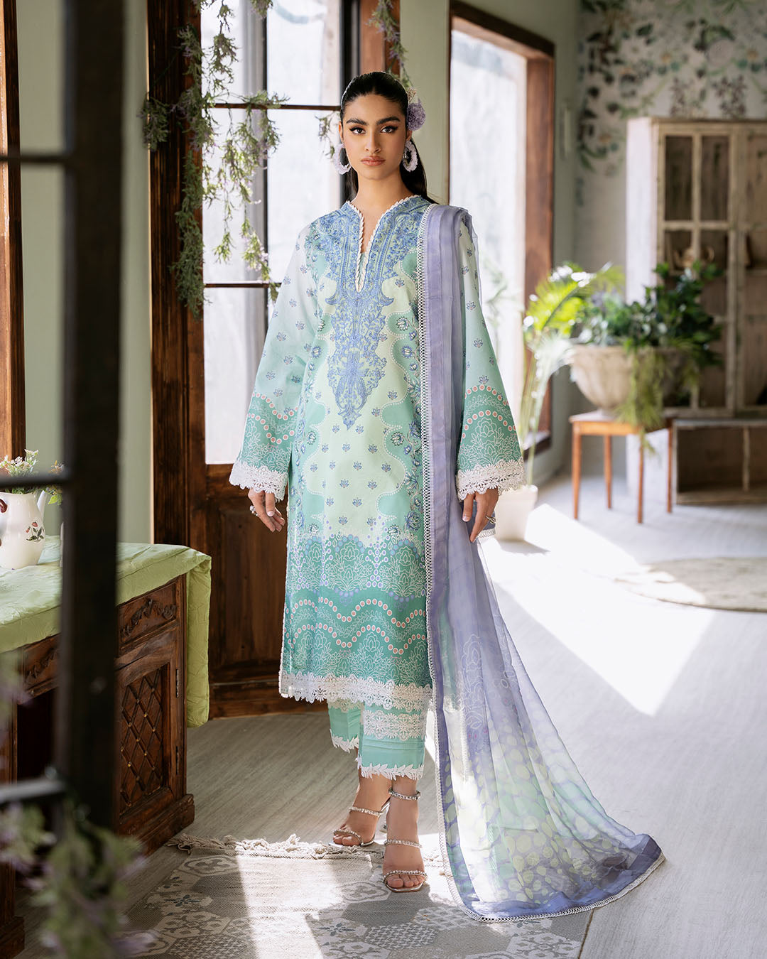 Roheenaz | Flora Printed Lawn | Elysium by Roheenaz - Designer Dress - Type: Ladies Clothes - Available at Libayah - 100% Original