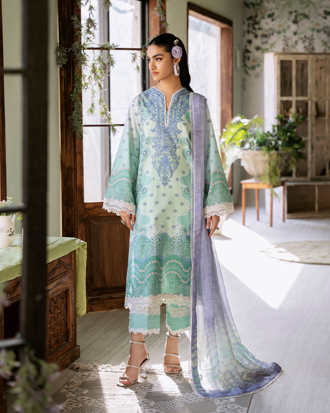 Roheenaz | Flora Printed Lawn | Elysium by Roheenaz - Designer Dress - Type: Ladies Clothes - Available at Libayah - 100% Original