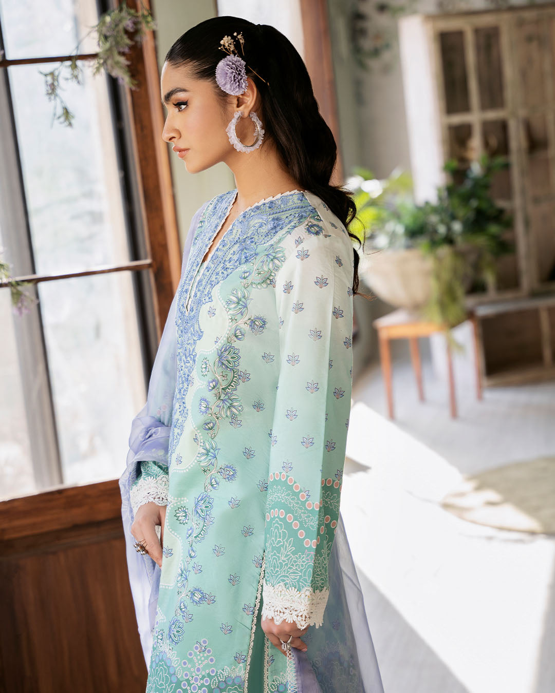 Roheenaz | Flora Printed Lawn | Elysium by Roheenaz - Designer Dress - Type: Ladies Clothes - Available at Libayah - 100% Original