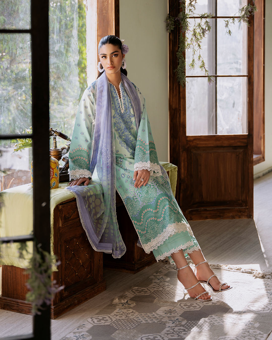 Roheenaz | Flora Printed Lawn | Elysium by Roheenaz - Designer Dress - Type: Ladies Clothes - Available at Libayah - 100% Original