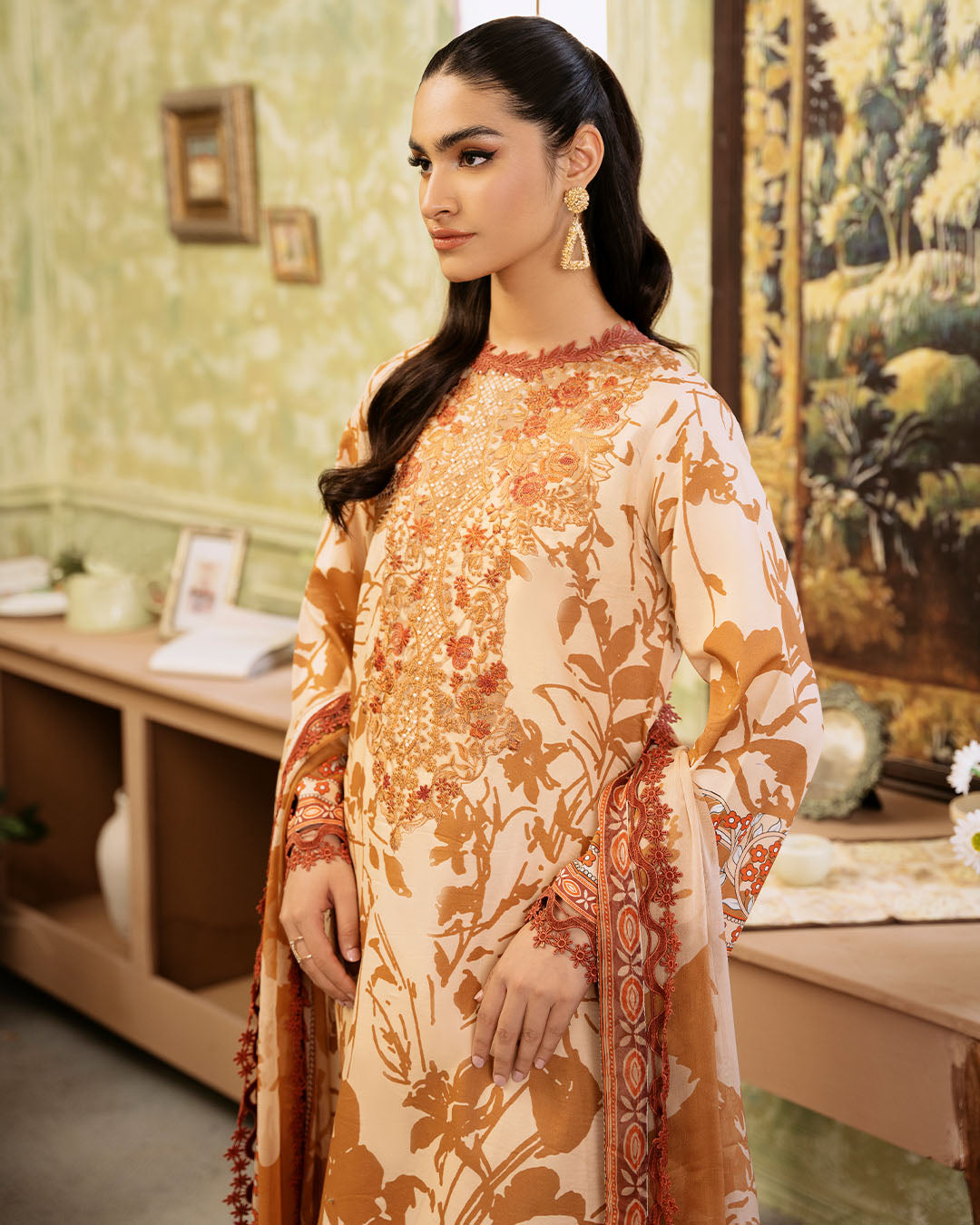 Roheenaz | Flora Printed Lawn | Harmonia by Roheenaz - Designer Dress - Type: Ladies Clothes - Available at Libayah - 100% Original