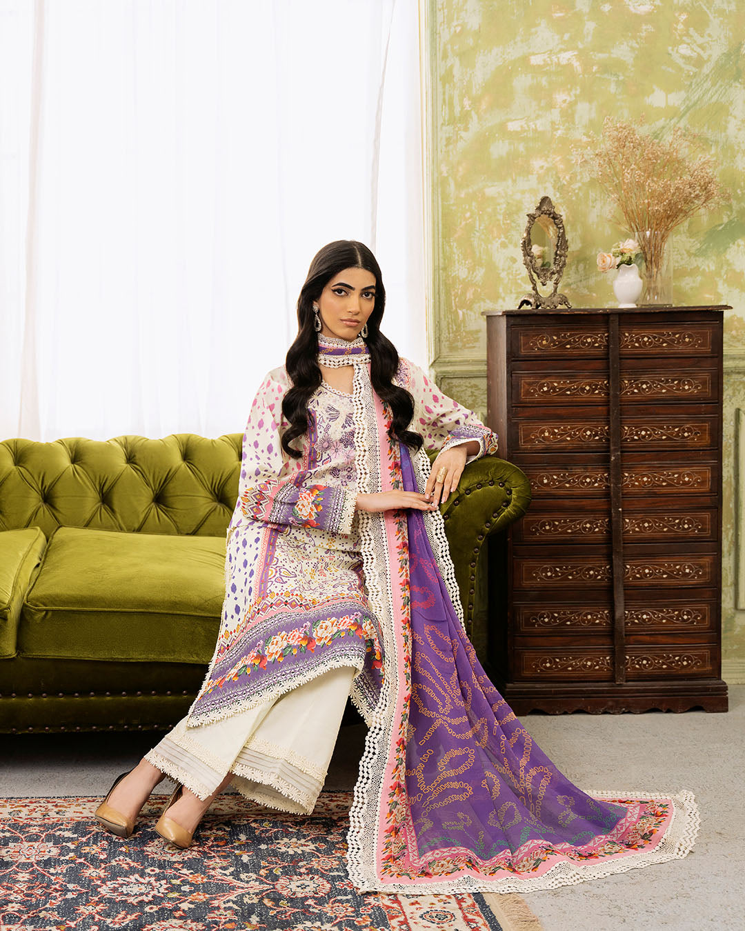 Roheenaz | Flora Printed Lawn | Evangeline by Roheenaz - Designer Dress - Type: Ladies Clothes - Available at Libayah - 100% Original