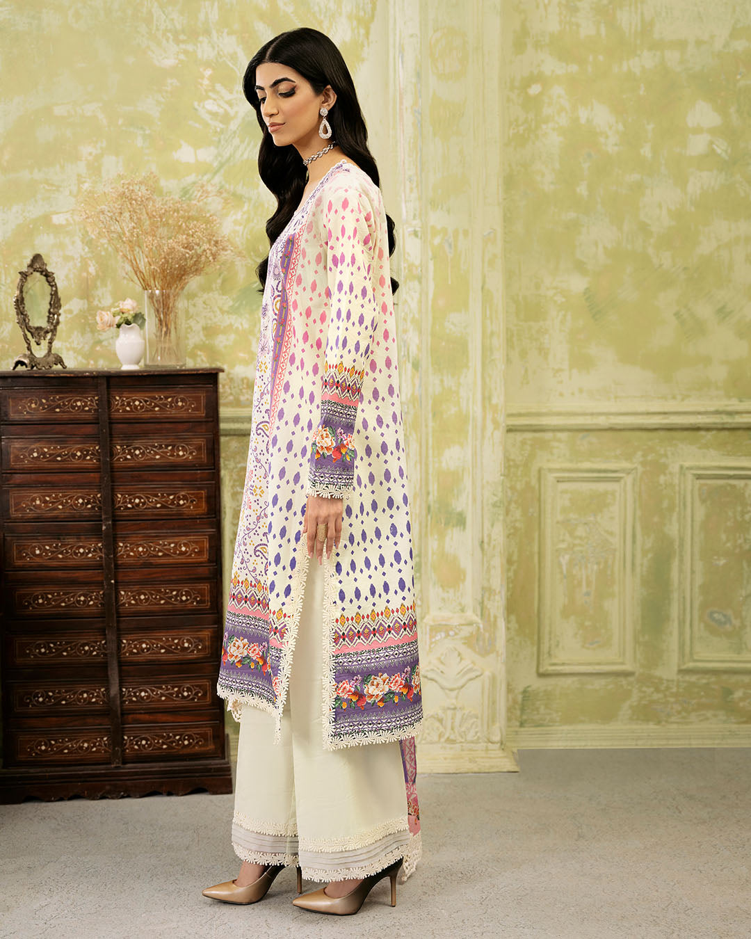 Roheenaz | Flora Printed Lawn | Evangeline by Roheenaz - Designer Dress - Type: Ladies Clothes - Available at Libayah - 100% Original