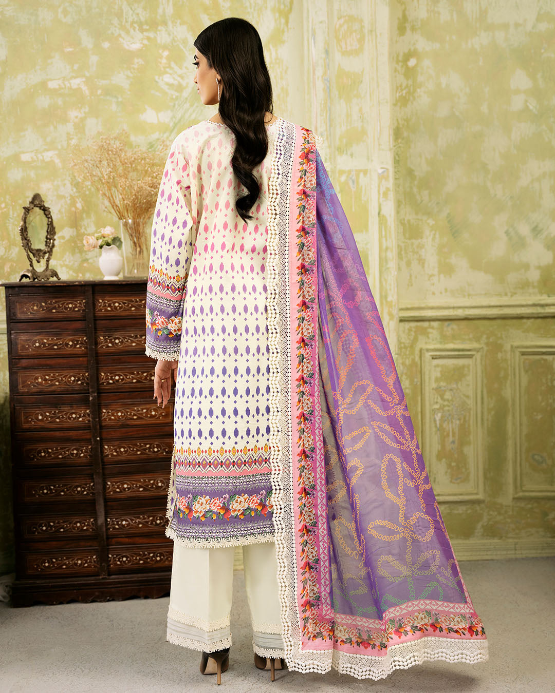 Roheenaz | Flora Printed Lawn | Evangeline by Roheenaz - Designer Dress - Type: Ladies Clothes - Available at Libayah - 100% Original