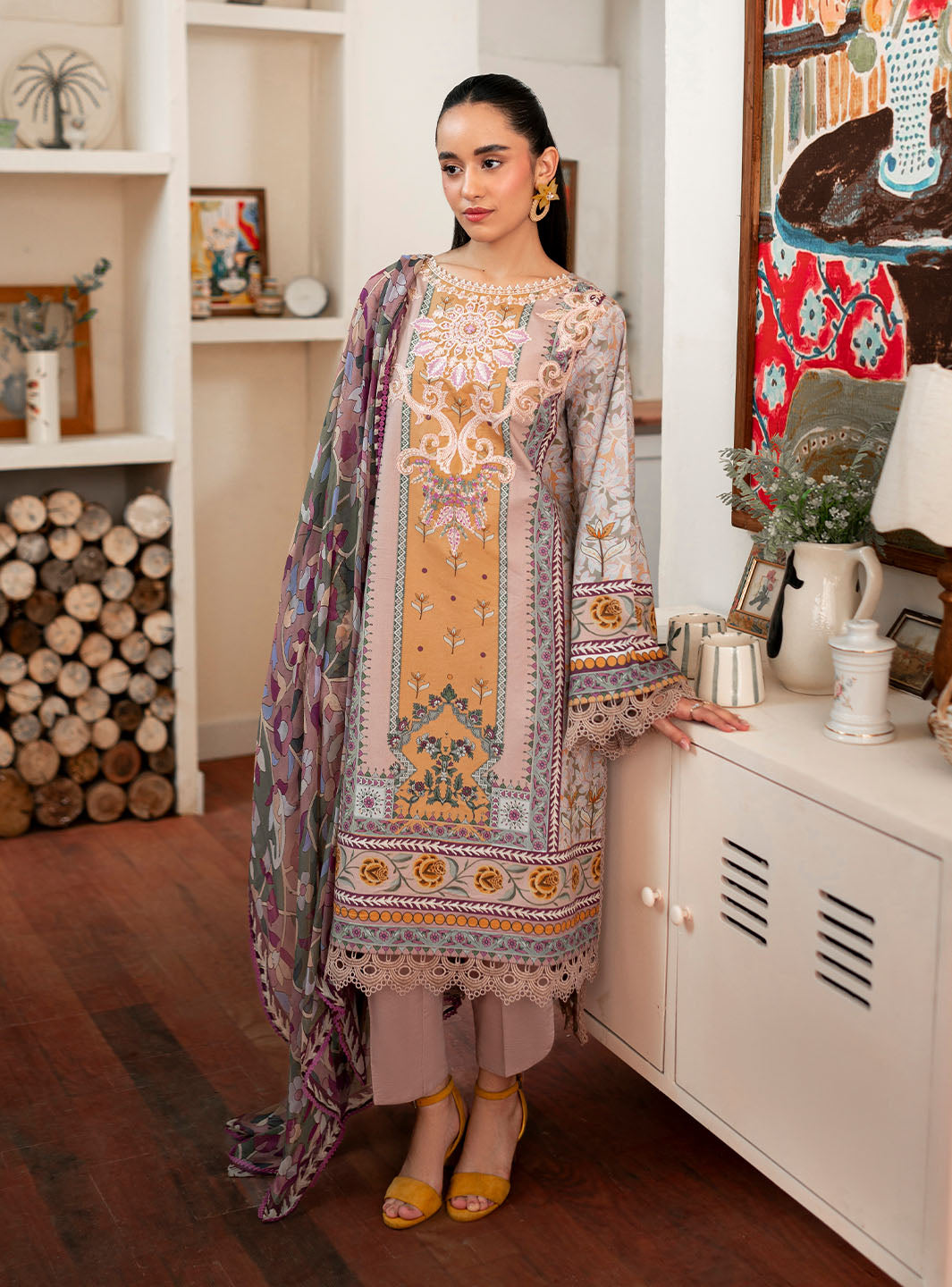 Roheenaz | Selene Fall 24 | Honey by Roheenaz - Designer Dress - Type: Luxury - Available at Libayah - 100% Original