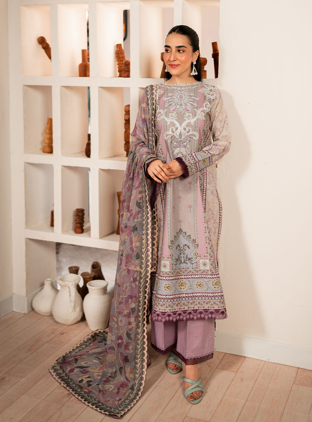 Roheenaz | Selene Fall 24 | Lavender by Roheenaz - Designer Dress - Type: Luxury - Available at Libayah - 100% Original