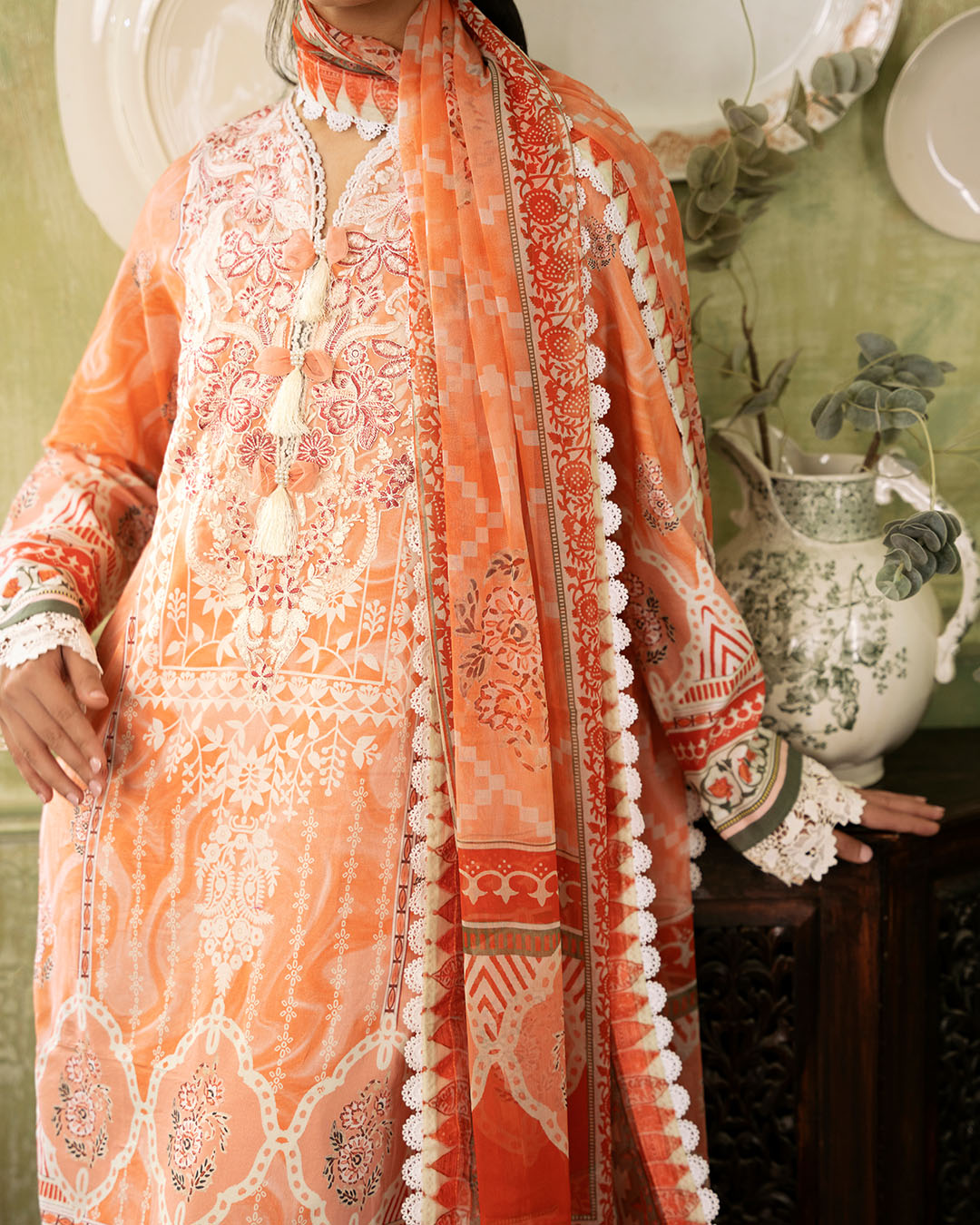 Roheenaz | Flora Printed Lawn | Cascade by Roheenaz - Designer Dress - Type: Ladies Clothes - Available at Libayah - 100% Original