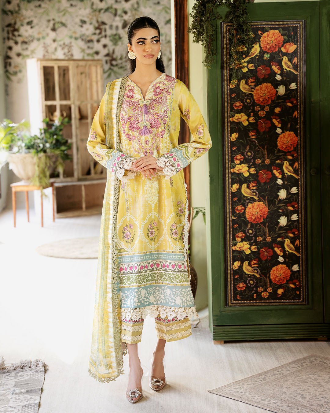 Roheenaz | Flora Printed Lawn | Mystique by Roheenaz - Designer Dress - Type: Ladies Clothes - Available at Libayah - 100% Original