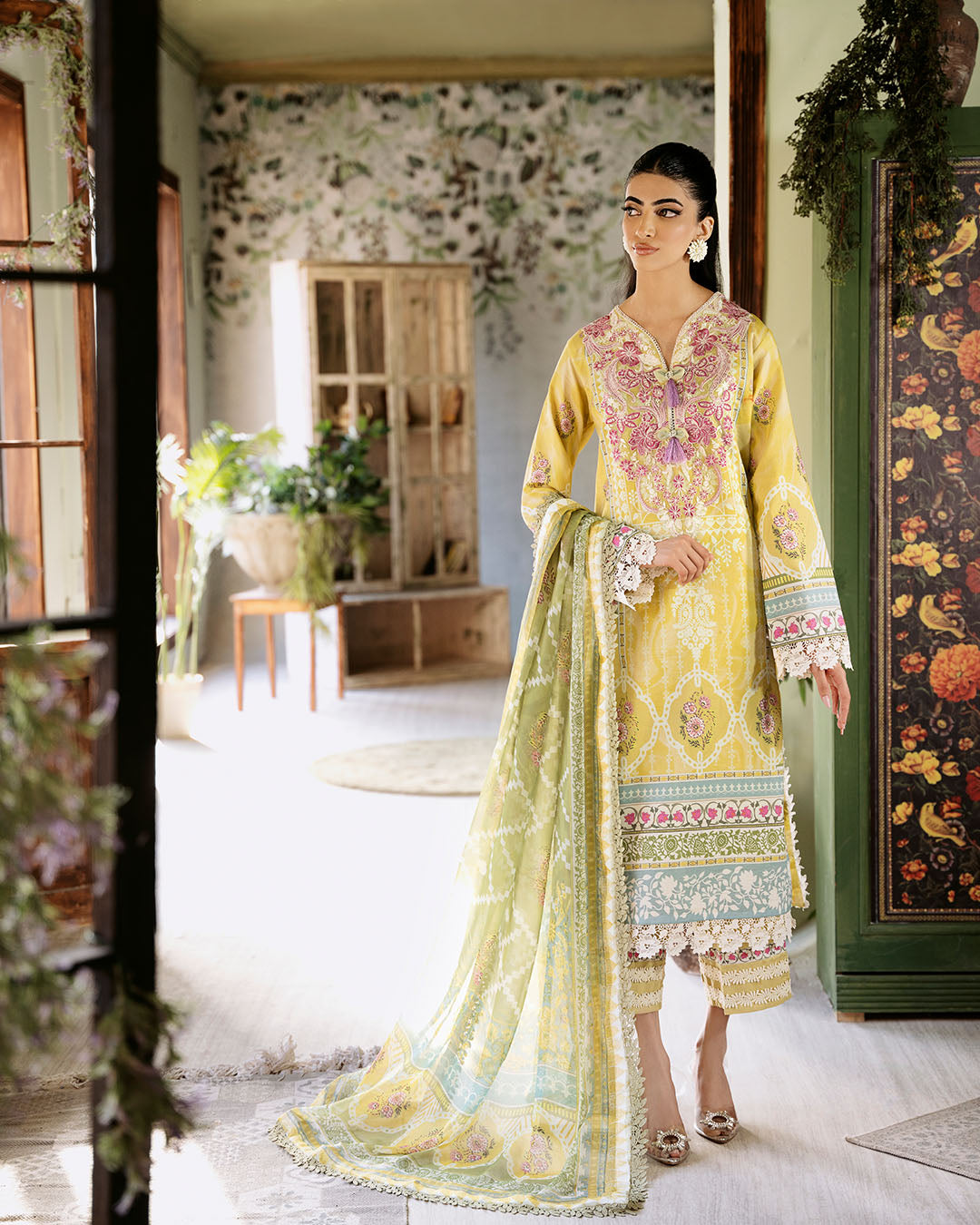 Roheenaz | Flora Printed Lawn | Mystique by Roheenaz - Designer Dress - Type: Ladies Clothes - Available at Libayah - 100% Original