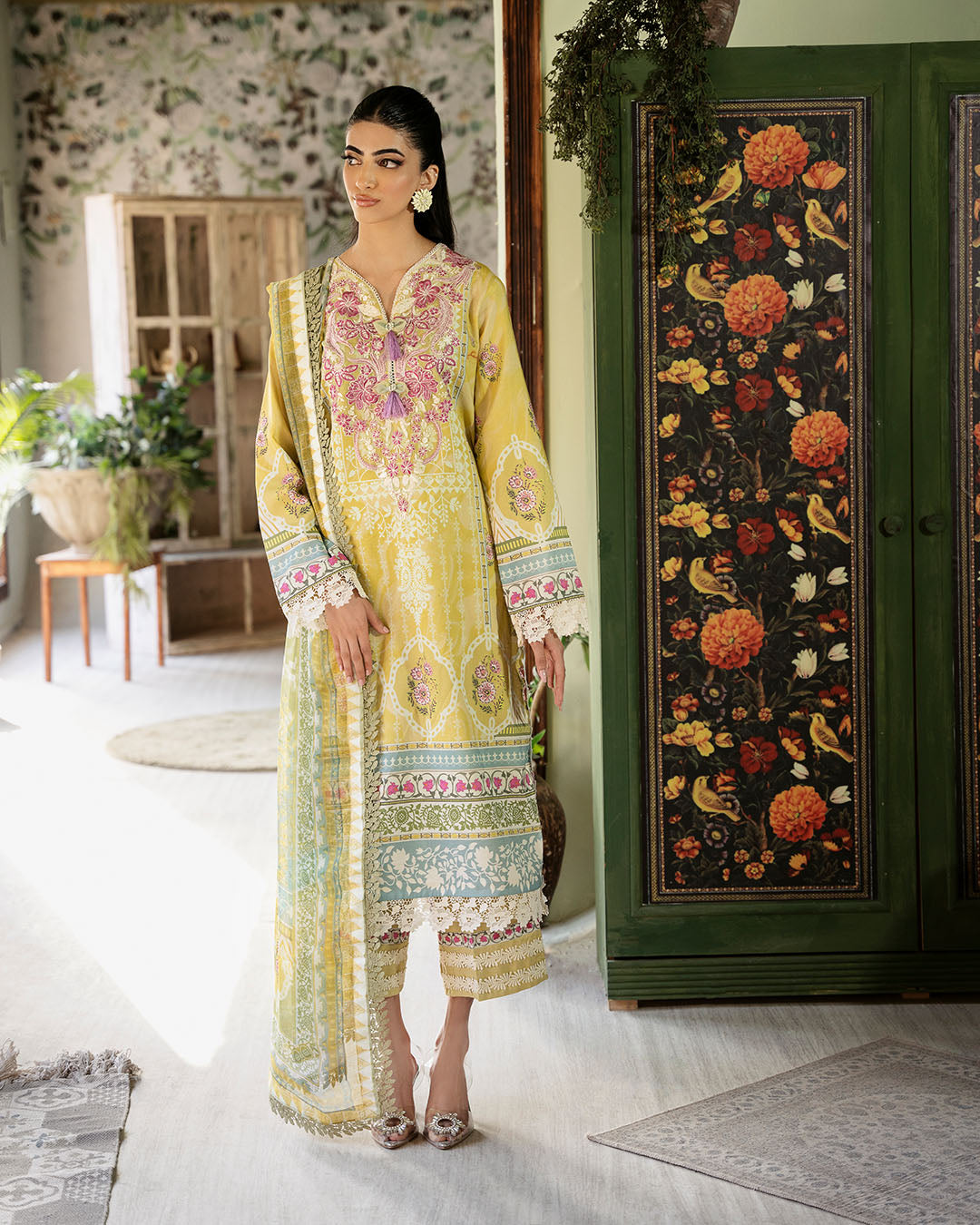 Roheenaz | Flora Printed Lawn | Mystique by Roheenaz - Designer Dress - Type: Ladies Clothes - Available at Libayah - 100% Original